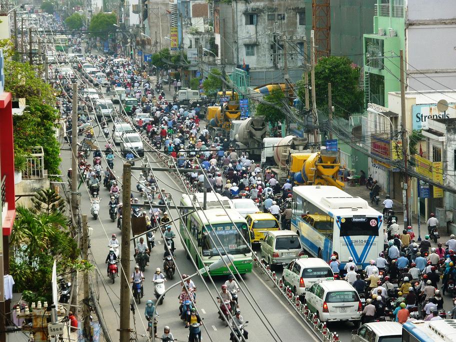 Unique in Vietnam: traffic