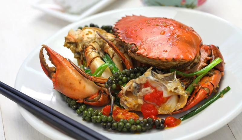 Kdam Chaa or Pepper-fried crab