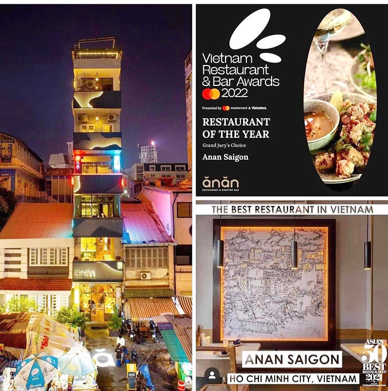 Anan Saigon Best Restaurants, the first and only Michelin Star restaurant in HCMC Vietnam 2023.