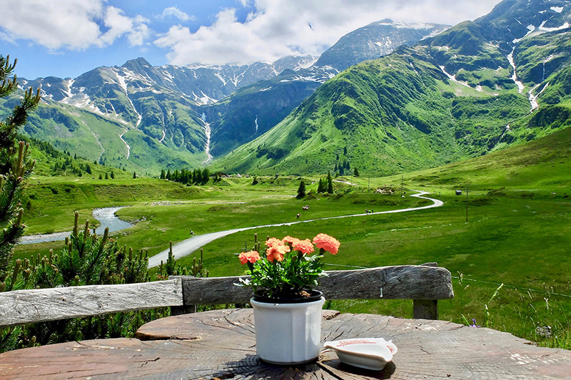 Glorious landscape of Gastein Valley in summer