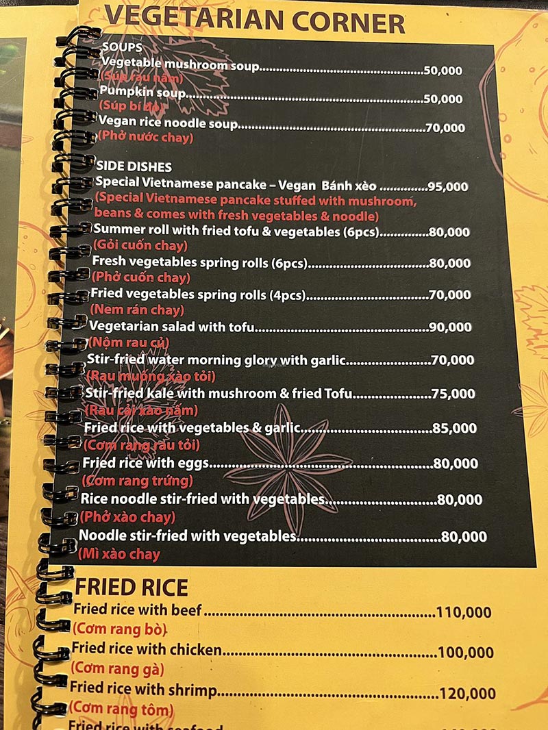 MẸT Vietnamese restaurant Vegetarian Food
