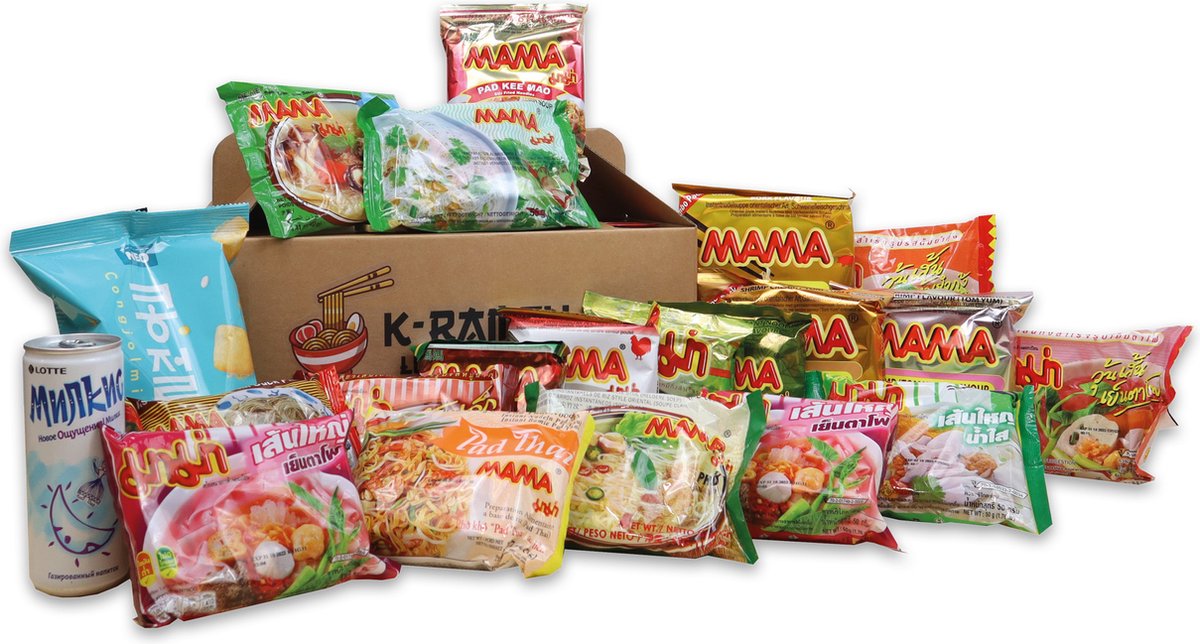 Thai snacks and instant noodles