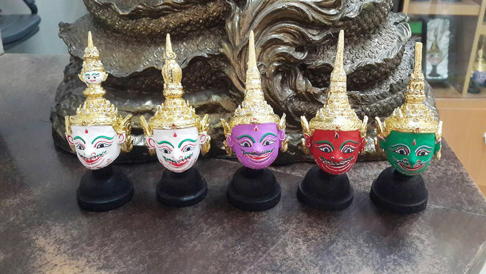 Traditional Khon masks