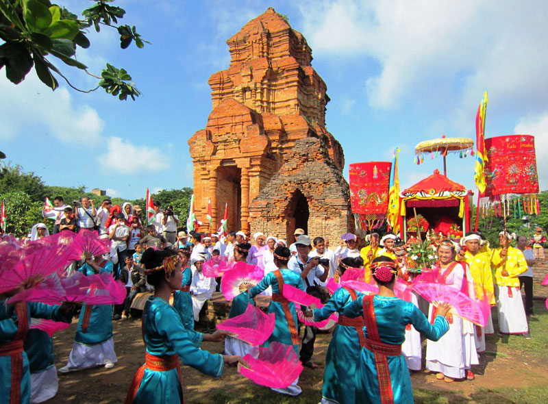 Kate Festival on Po Sah Inu tower in Phan Thiet, Binh Thuan province