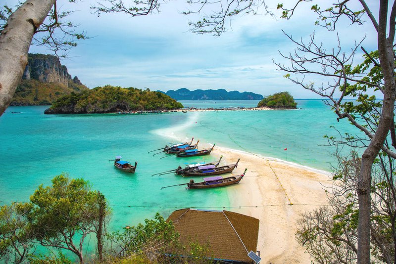 Krabi beach in Southern Thailand