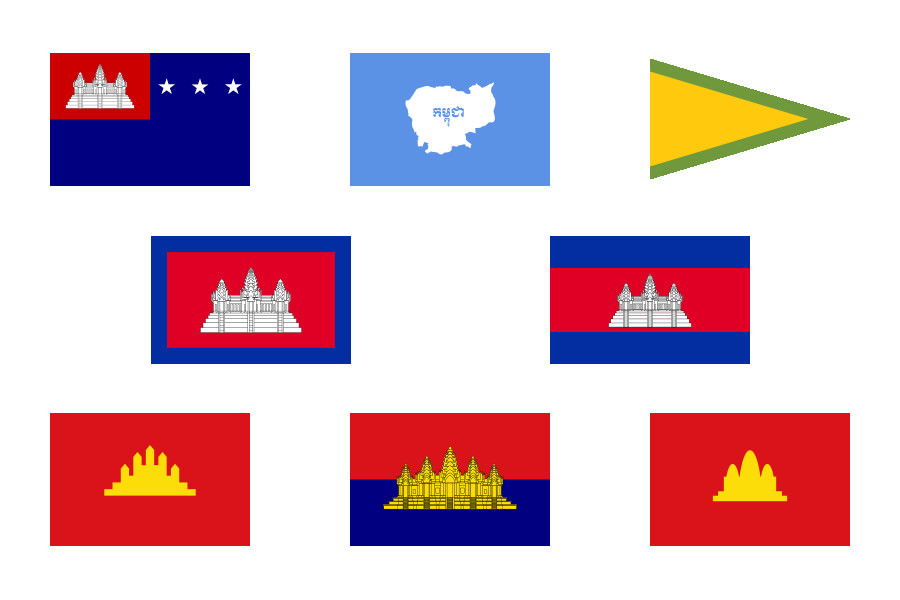 Which historical flag of cambodia do you think is beautiful?