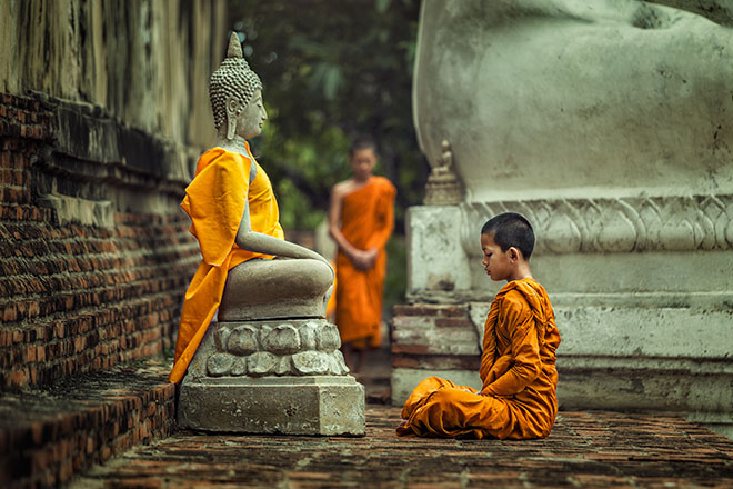 Buddhist culture in Cambodia is deeply Asian