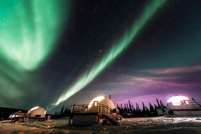 Fairbanks, Alaska is considered one of the best places to see the Northern Lights in the world. 