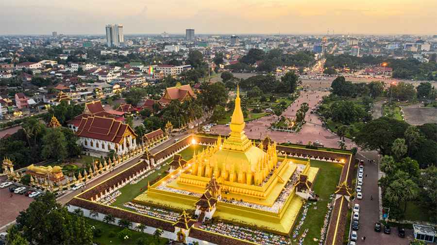 Vientiane, capital of Laos