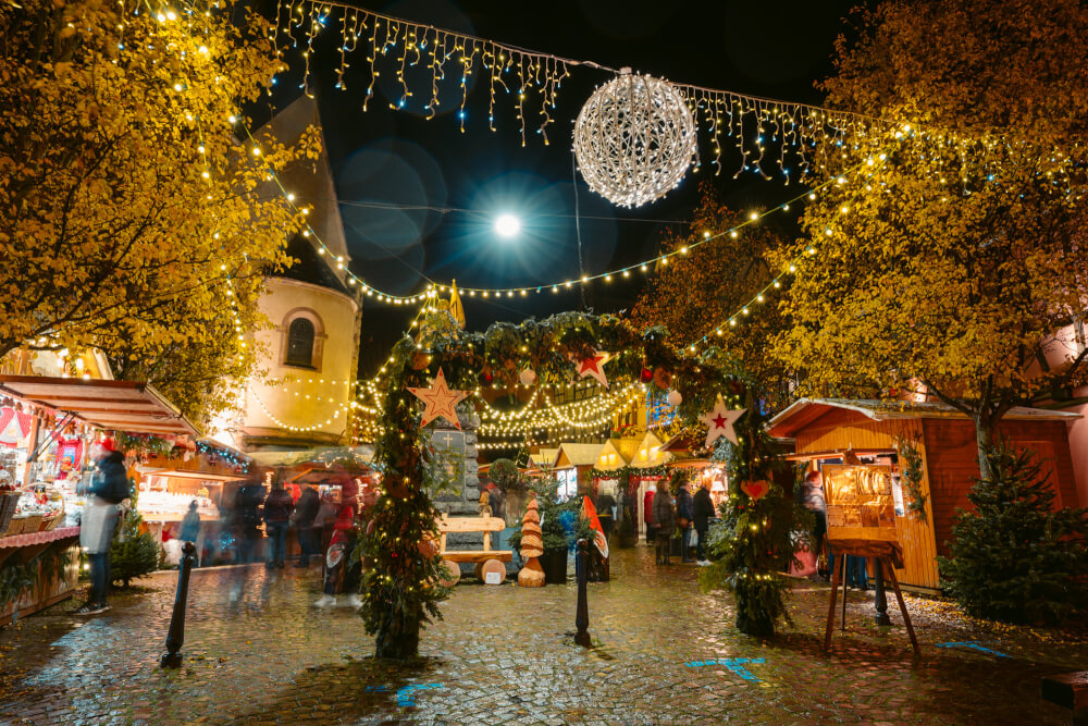 Eguisheim Christmas market beautiful as a postcard of Alsace 