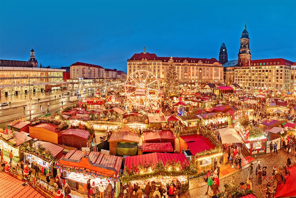 Striezelmarkt Christmas Market in Dresden, Germany