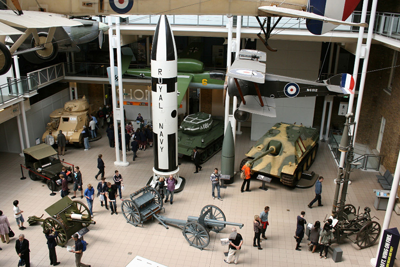 Inside Imperial War Museum in London