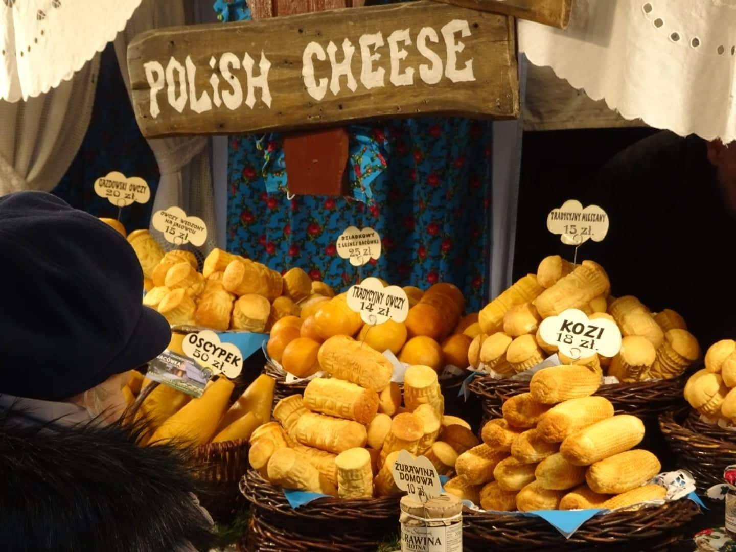 Polish cheese Krakow Christmas market