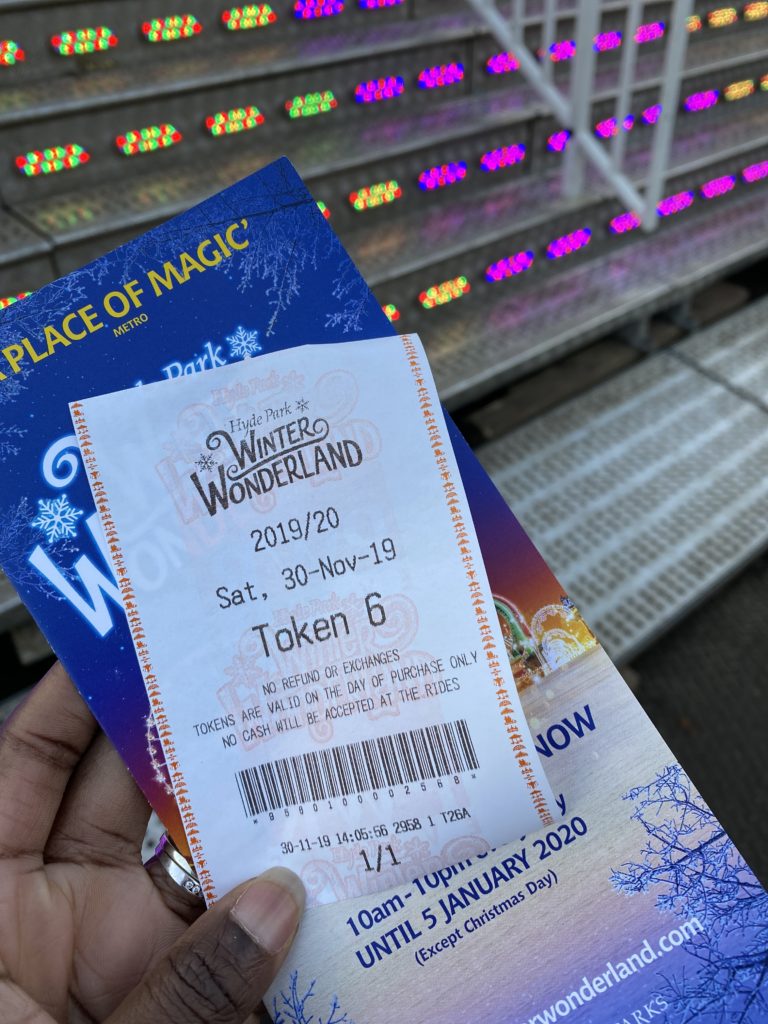 tokens at Winter Wonderland