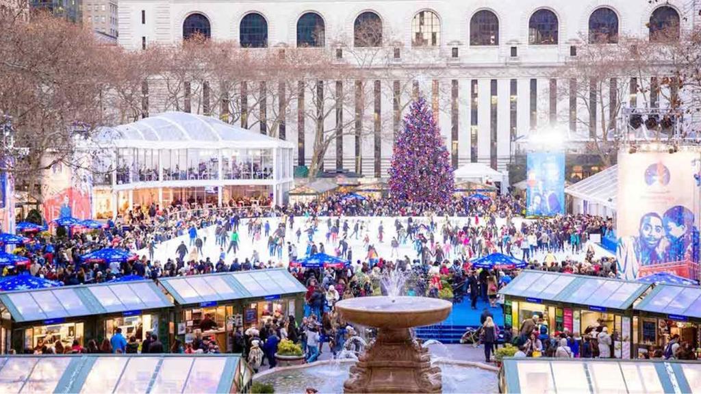 Bryant Park Winter Village, a must-see at Christmas in New York City