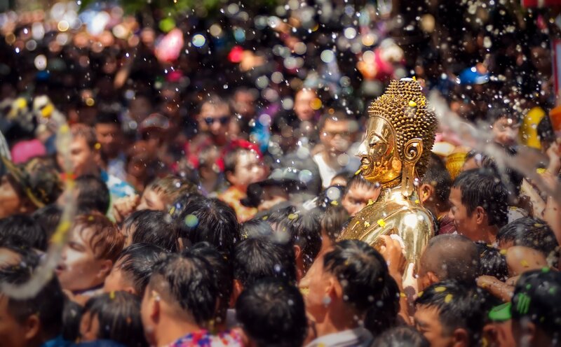 Songkran is the most important festival in Thailand.