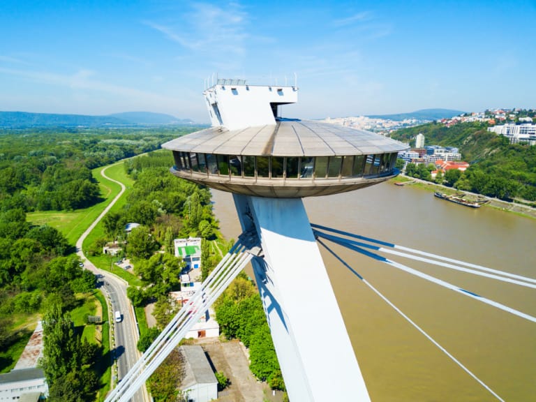 UFO Observation Deck in Bratislava Slovakia