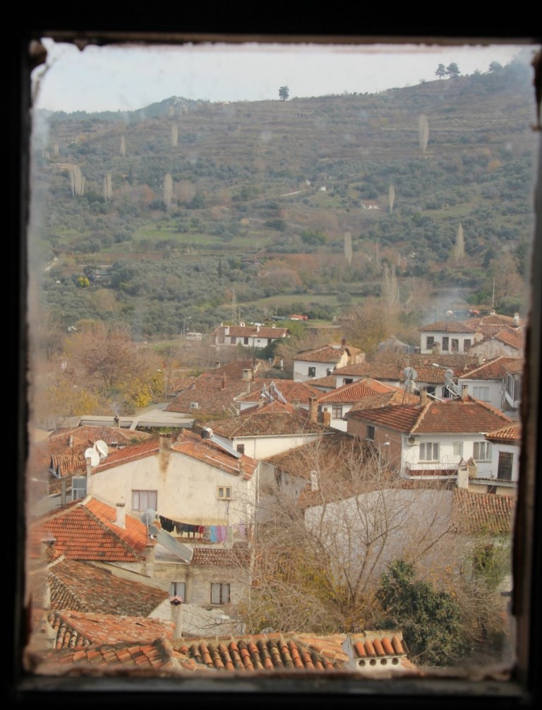 In şirince village, The houses overlook the vineyards
