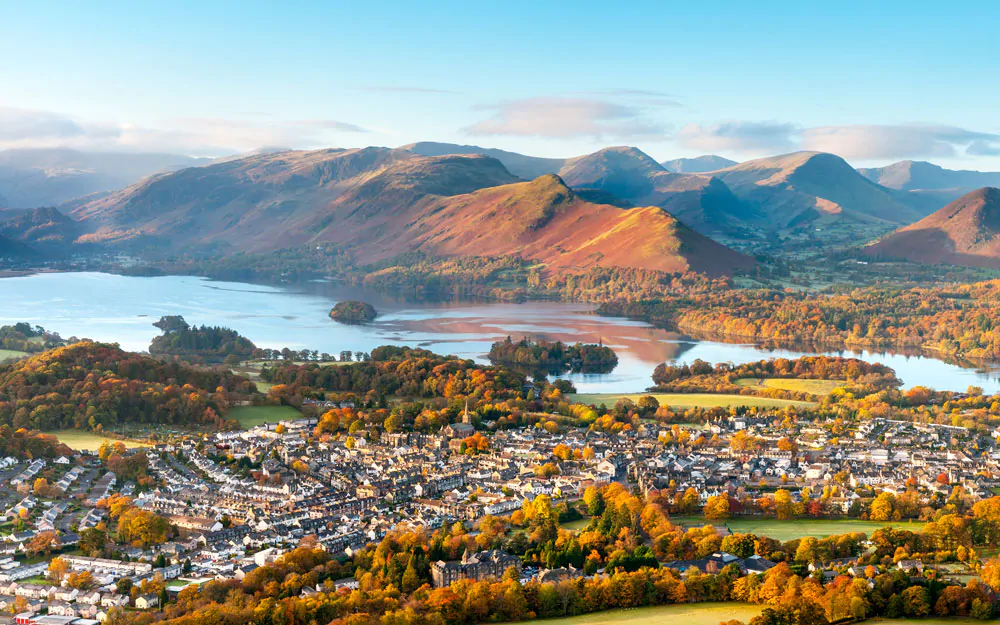 Overview of Lake District Cumbria