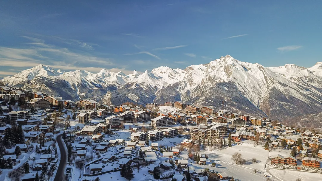 Valais Switzerland in January