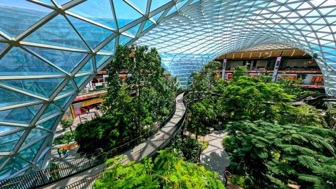 Tropical garden in Hamad International Airport