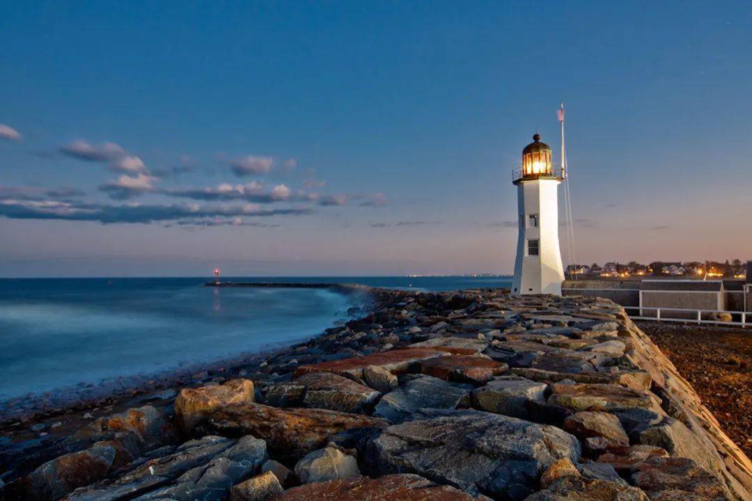 Old Scituate Light - a historic lighthouse located on Cedar Point in Massachusetts.