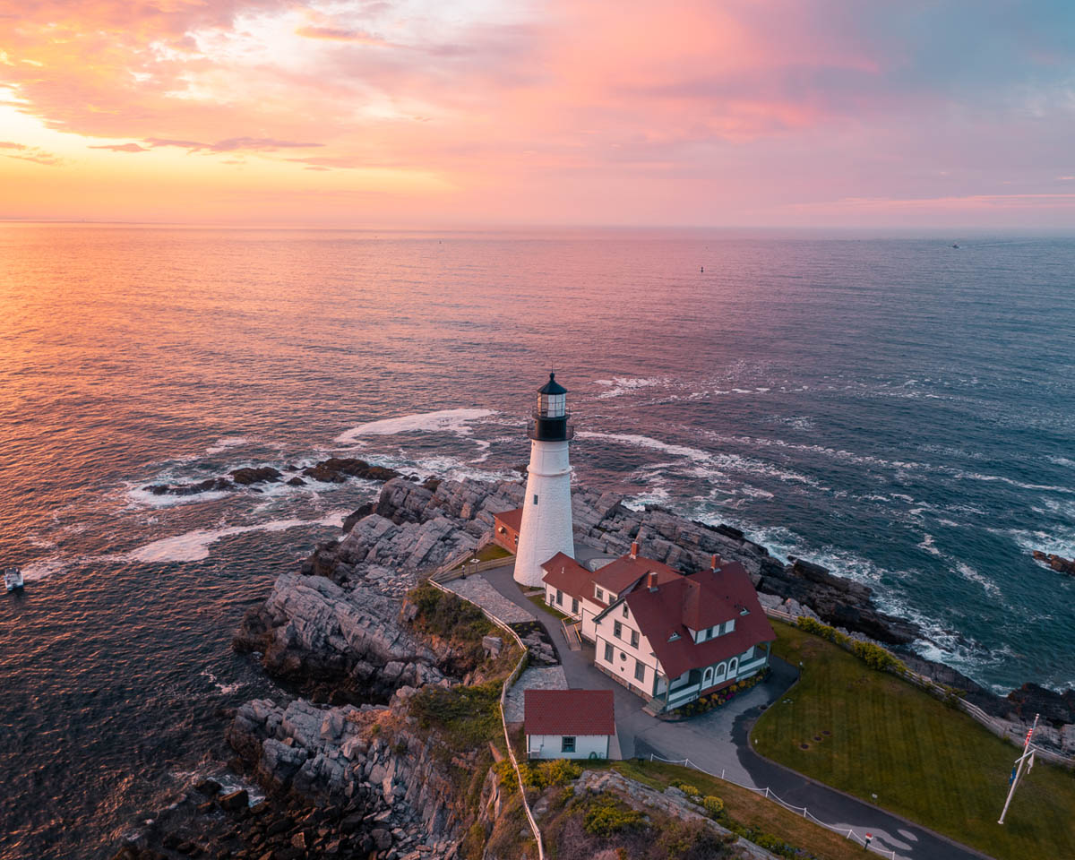 Portland Head Light, the oldest lighthouse in Maine. 